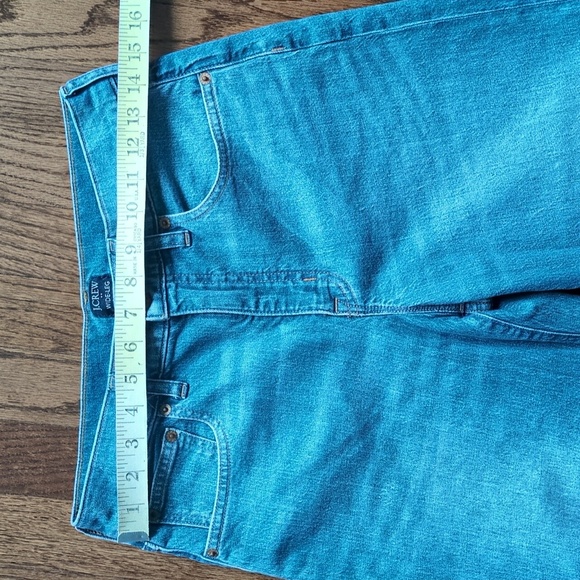 J. Crew Factory Women's Wide Leg Crop Classic Blue Jeans Size 27 NWOT - Picture 4 of 6